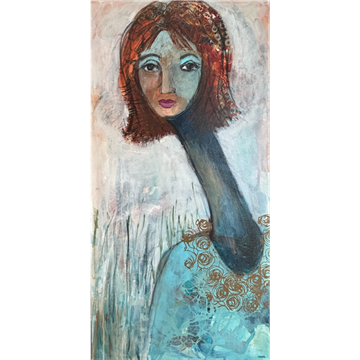 Maleri 100 x 50 cm - Pernille